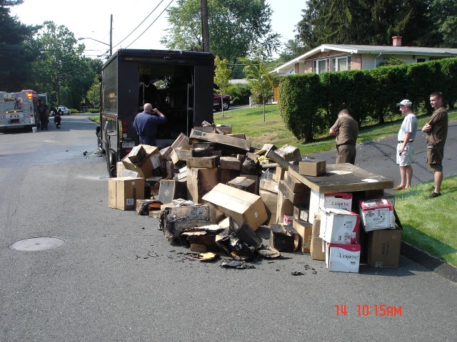 UPS Truck Fire, 8/14/08